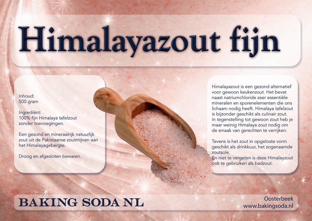 HIMALAYAZOUT GROF VAN MINERALA - 500 GRAM