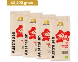 Koffie australian sydney bonen biologisch 400 gram | 4 stuks