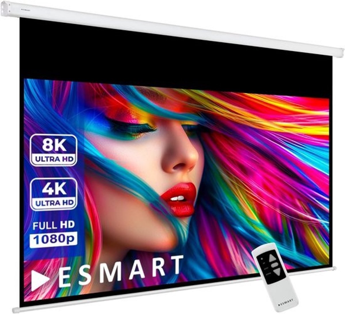 Gemotoriseerd Projectiescherm Daglicht 265x150 cm (120 inch) - 16:9 Formaat - Inclusief Afstandsbediening