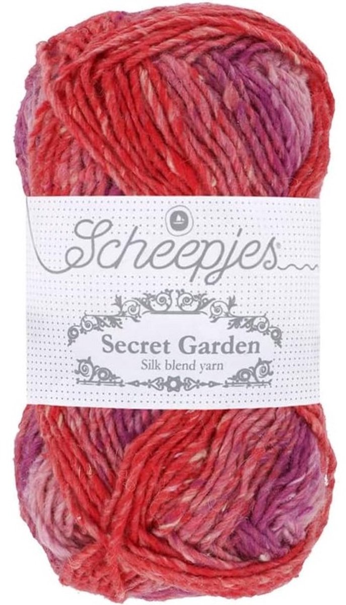 Scheepjes Secret Garden Roos Boog Garen 50g - Zijde Katoen Polyester Mix 708