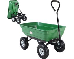 Gardebruk Tuinkar 75L - met Kiepfunctie 103,5x51x92,5cm - Groen