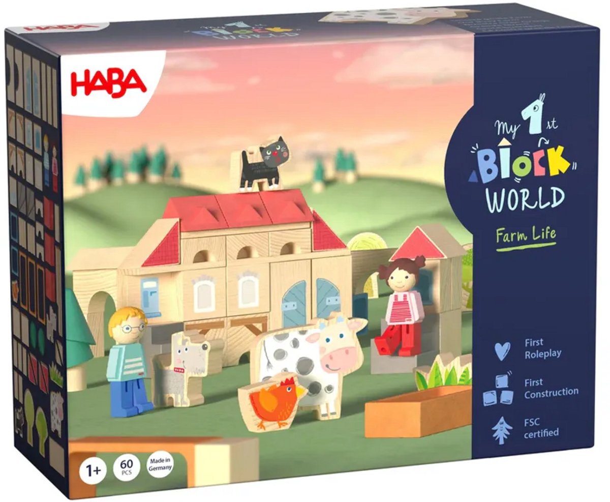 Haba My First Block World Grote Boerderij - 18 maanden+