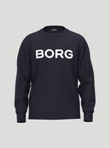 Björn Borg Essential 3 Sweater Heren Trui Met Lange Mouwen Mannen - Katoen - Donkerblauw - Maat L