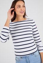 Damart - Thermolactyl marinière, warmtegraad Medium 3 - Dames - Blauw - L