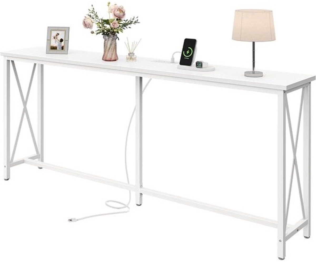 Smalle Achterbank Tafel met Ingebouwd Oplaadstation en USB-C Poorten