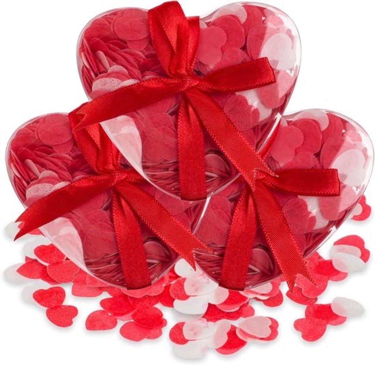 3-Delige Set Badhartjes met Geurende Badconfetti voor Romantisch Bad