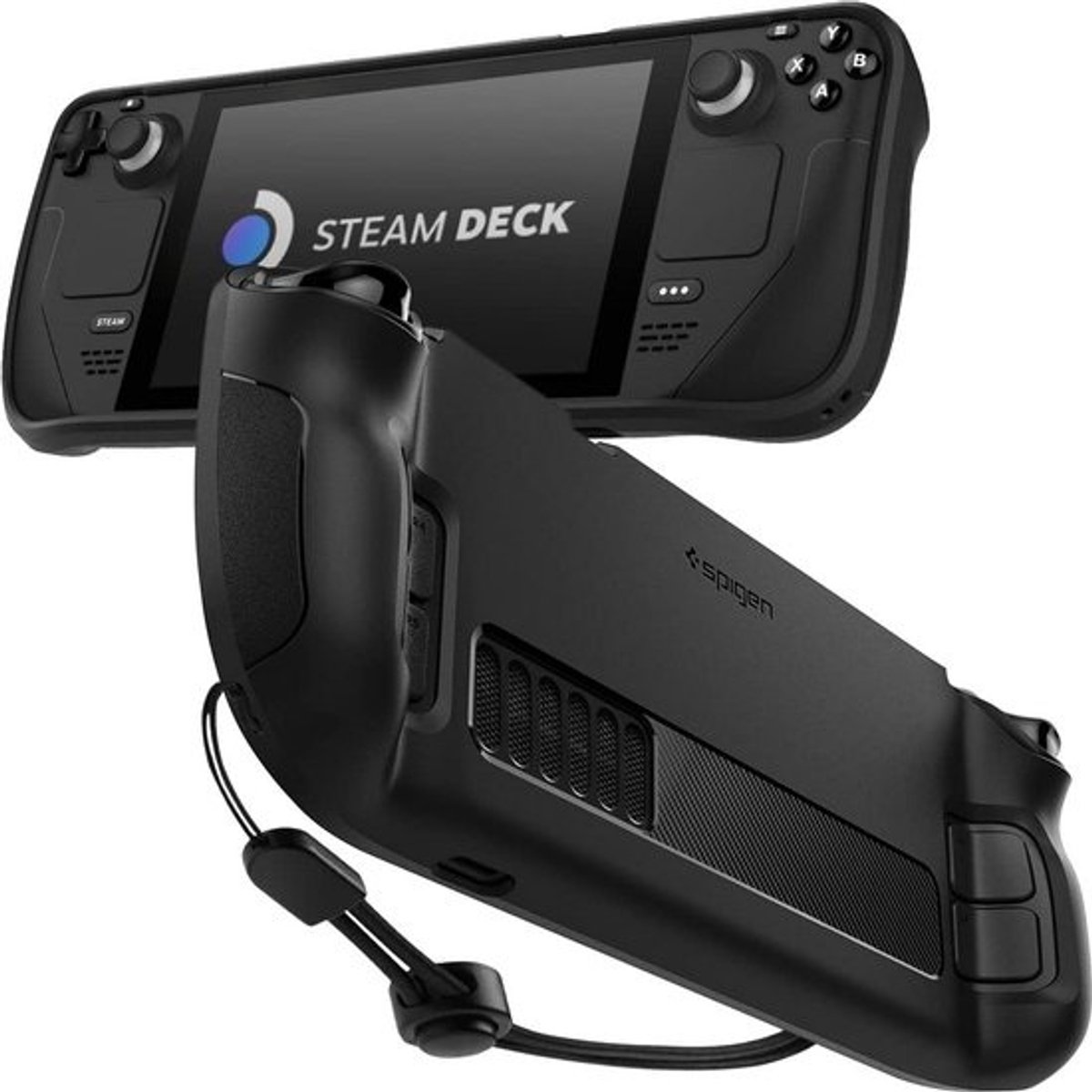 Stevige Beschermhoes voor Steam Deck LCD en OLED - Zwart