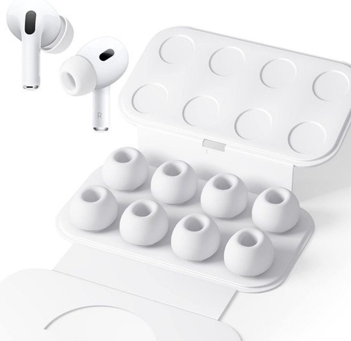 Vervangende Oordopjes voor AirPods Pro/Pro 2 met Ruisonderdrukking en Antislip Siliconen