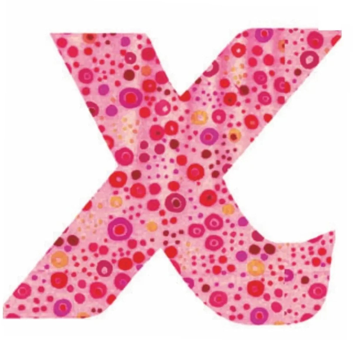 Lilipinso Sticker roze letter x