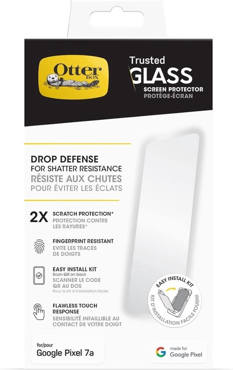 Gehard glas screenprotector voor Google Pixel 7a - bescherming tegen krassen en stoten