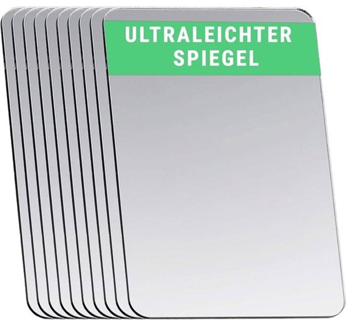 Handspiegel Rechthoekig - Acryl Spiegel - Cosmetica Knutselen - Onbreekbaar Lichtgewicht - 10 x 15 cm