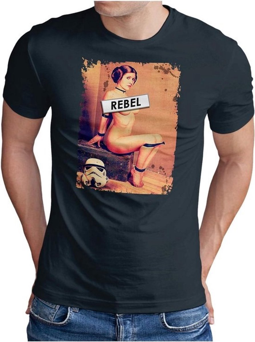 Heren T-shirt met Film & SciFi Pinup Print - Iconische Personages
