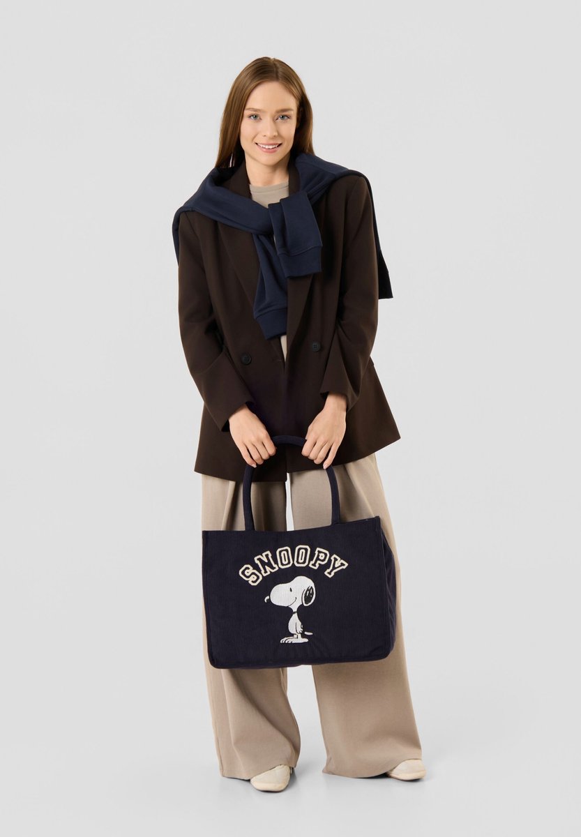 Codello Peanuts™ corduroy shopper met Snoopy-motief