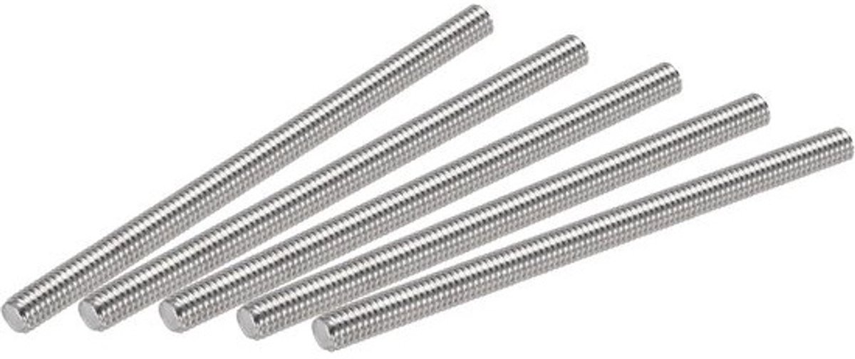 Volledig Schroefdraad Staaf 304 RVS M6 x 90 mm - 15 Stuks