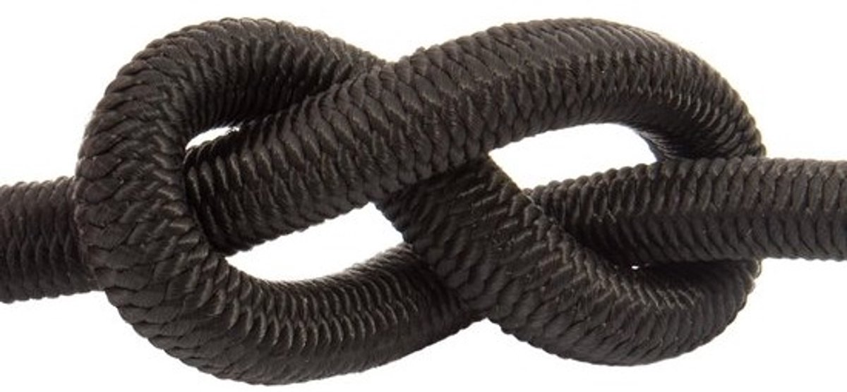 Sterk Zwart Rubber Touw 10mm - 5 Meter Elastisch Spanband voor Spandoek en Bevestiging
