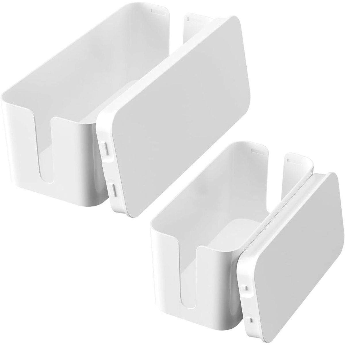 Zolvano® Kabelbox - Stekkerdoos voor Snoeren Wegwerken - Kabel Organiser-Wit