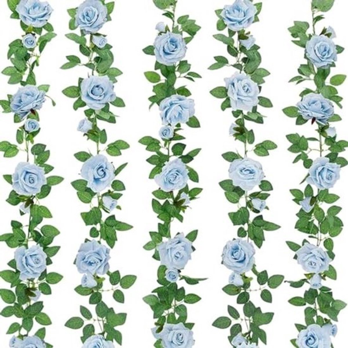 5 Stuks 80 cm Blauwe Bloem Slinger voor Trouwen en Decoraties