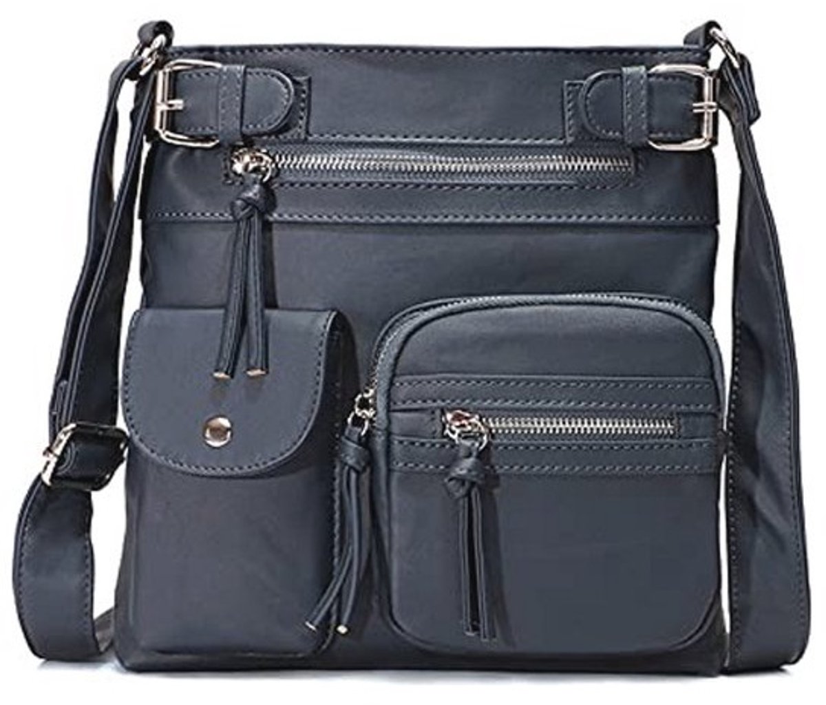 Lichtgewicht Dames Schoudertas - Waterdichte PU Leren Crossbody Tas voor School en Werk