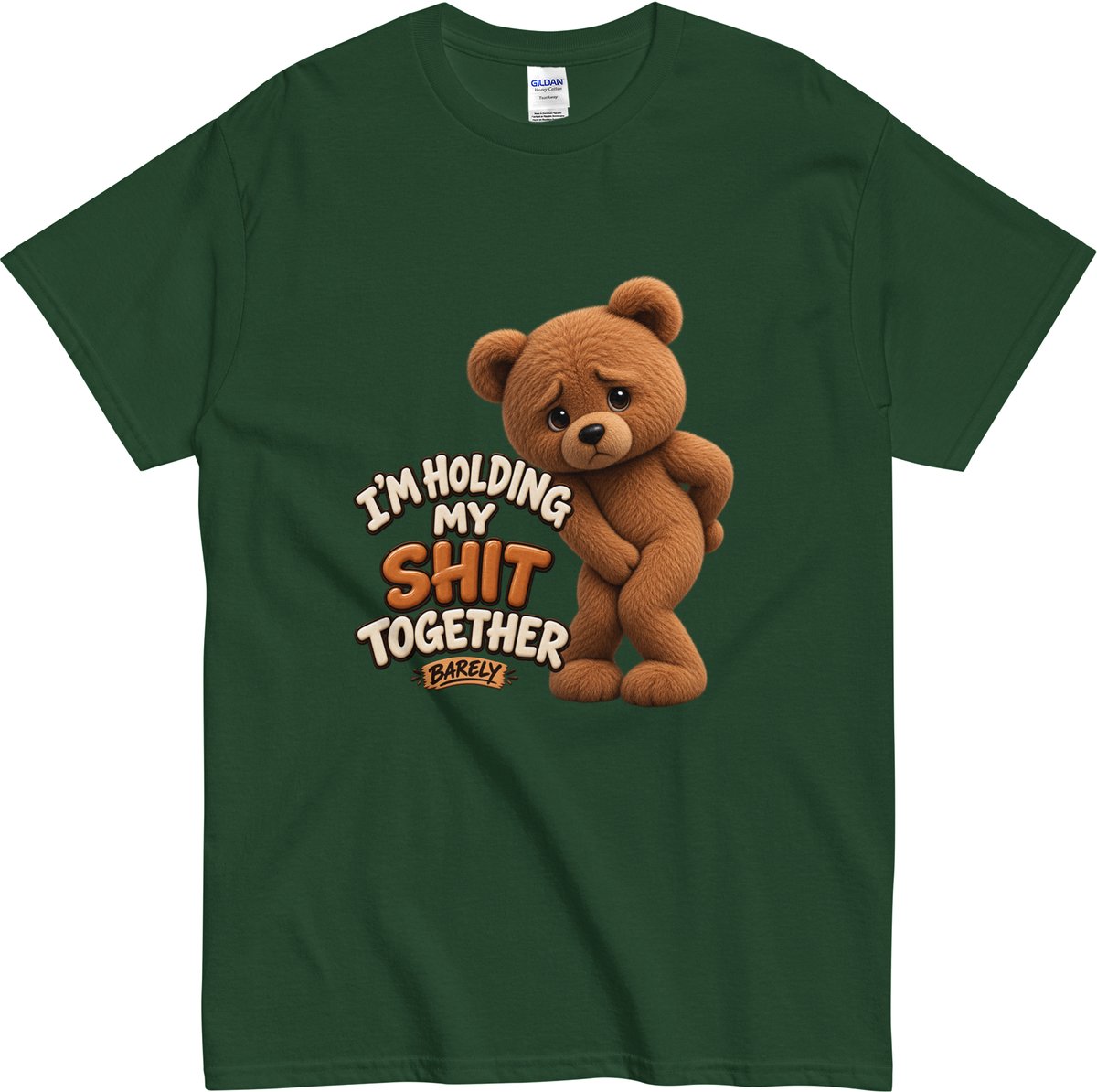 Tshirt met Grappig Design - Mannen Vrouwen - Origineel Cadeau - Beren Liefhebber - Groen - M