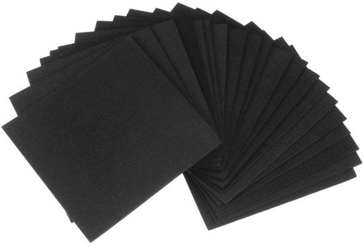 Schuimplaten - EVA platen Antislip matjes - Meubels Beschermen - Trillingsbestendig - 100 mm - Zwart