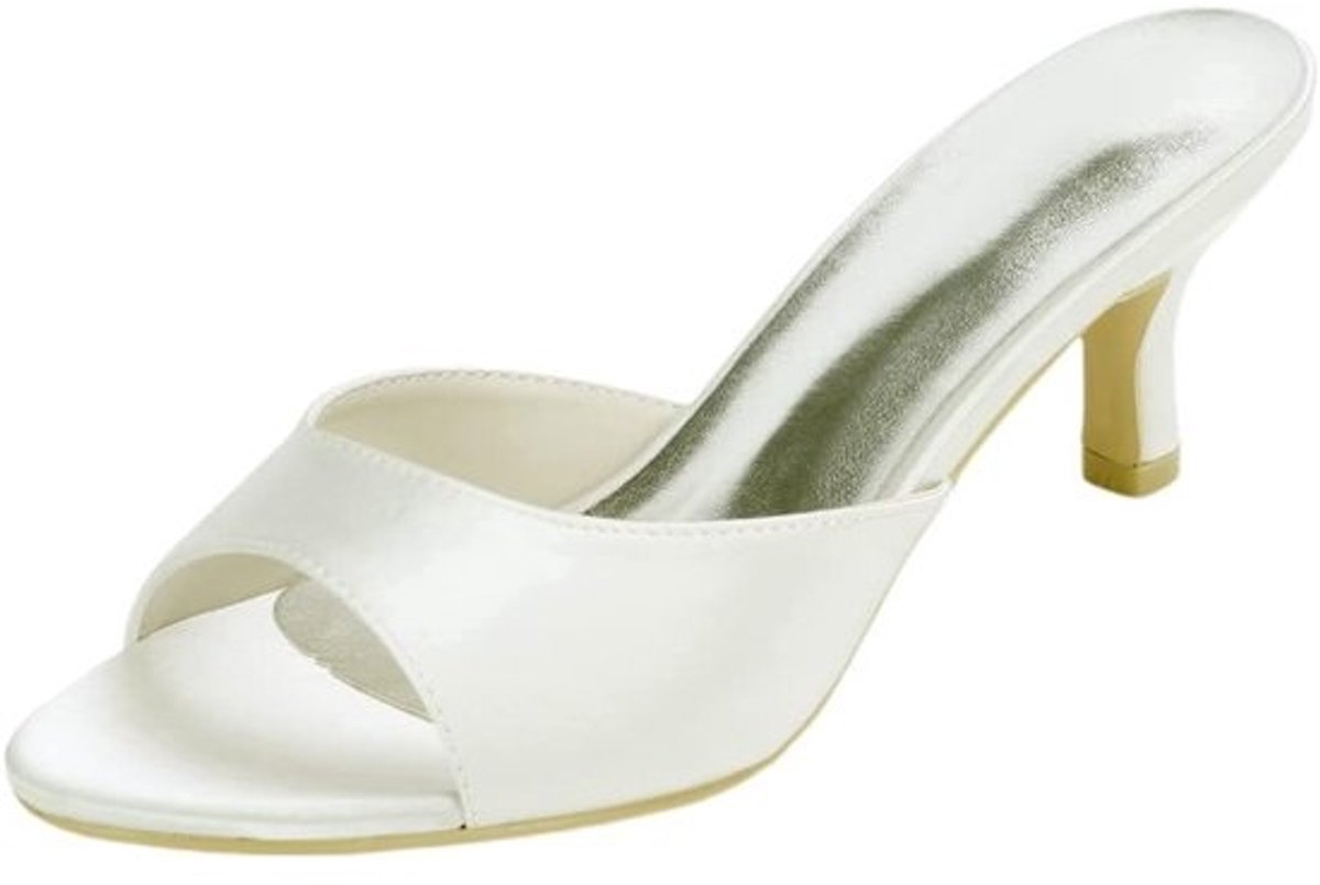 Elegante Dames Peep Toe Sandalen met Lage Kitten Hiel (6CM) - Perfect voor Bruiloft & Feest