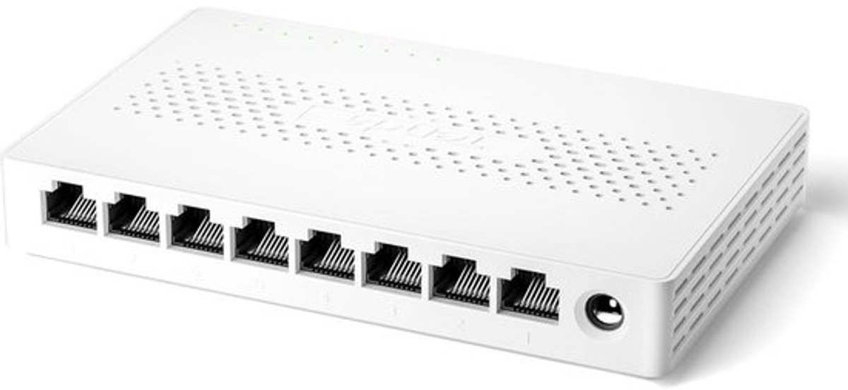 Netwerk Switch - Ethernet Hub - Snelle Netwerkverbinding - Plug and Play - Compact Ontwerp
