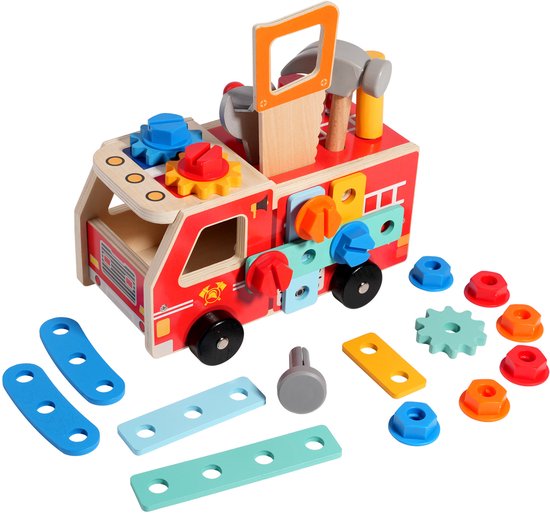 Kindergereedschap Speelgoed Set - Houten Speelgoed Voor Kinderen - Fine Motorische Vaardigheden Gereedschap Set - Puzzel Educatief Speelgoed - Geschikt Voor Jongens En Meisjes Ouder Dan 3 Jaar — afbeelding 5
