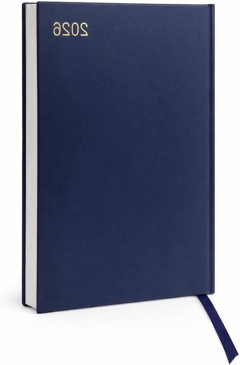 A4 Dagboek - Planner 2026 - Jaar Plannen - Volledige Weekendpagina's - 30 x 21 cm - Marineblauw