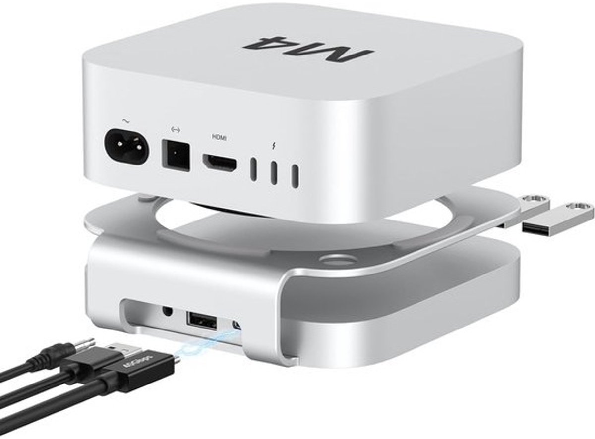 USB4 Hub Dockingstation met 40Gbps M.2 NVMe SSD Behuizing voor Mac mini