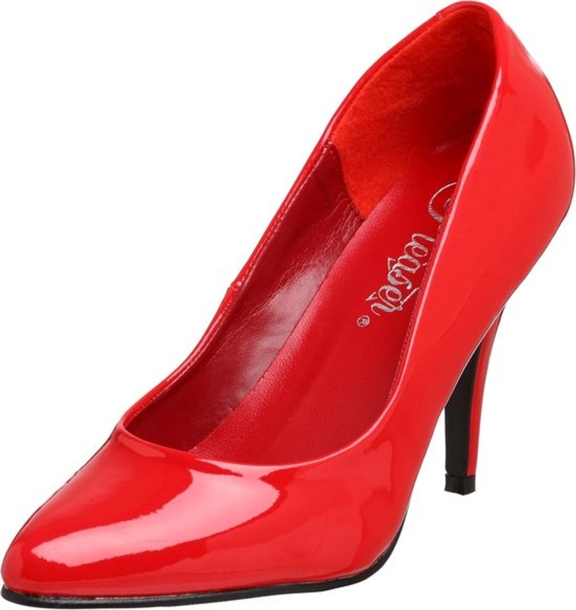 Elegante Pumps met Hoge Hak voor Dames - Zwart Rood Plateau