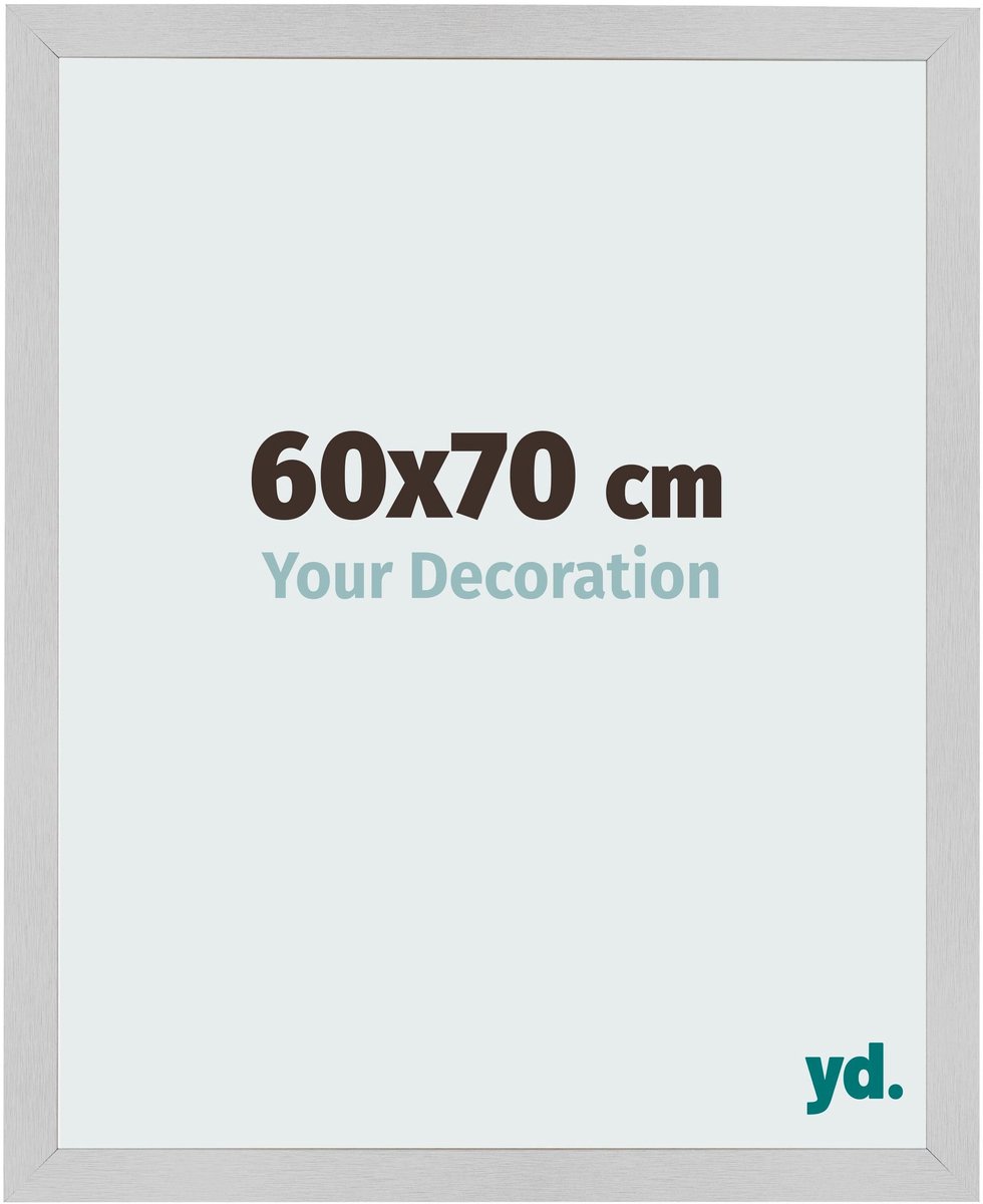 Your Decoration - Fotolijst 60x70 cm - MDF - Edelstaal - Bologna