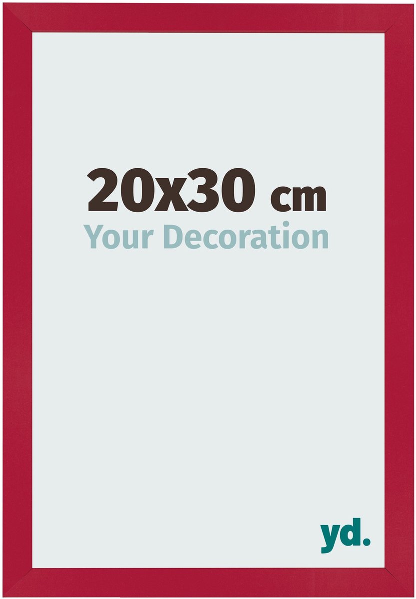 Your Decoration - Fotolijst 20x30 cm - MDF - Rood - Bologna