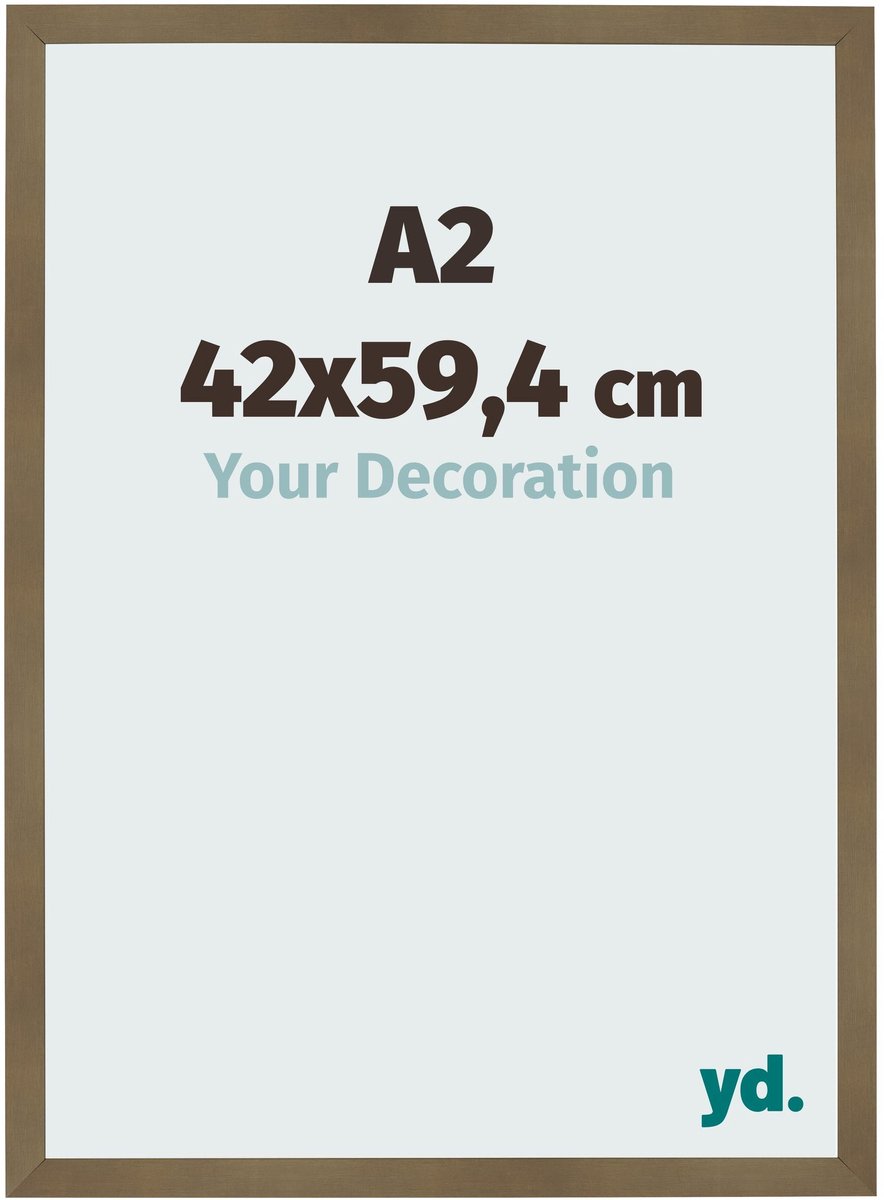 Your Decoration - Fotolijst A2 42x59,4 cm - MDF - Brons Decor - Bologna