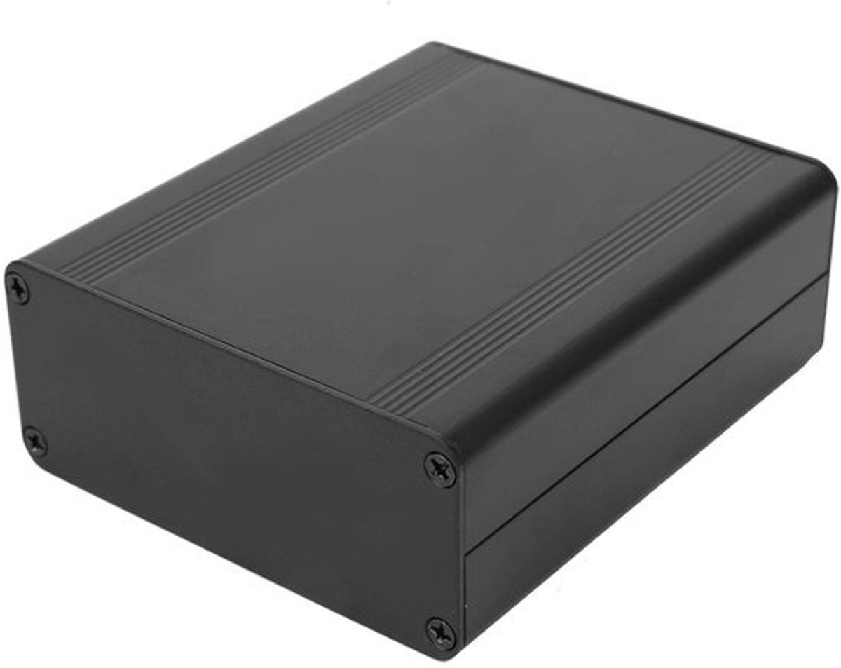 Aluminium Behuizing - Project Box - Elektronica Beschermen - Split Type Ontwerp - 38x88x100mm - Mat Zwart