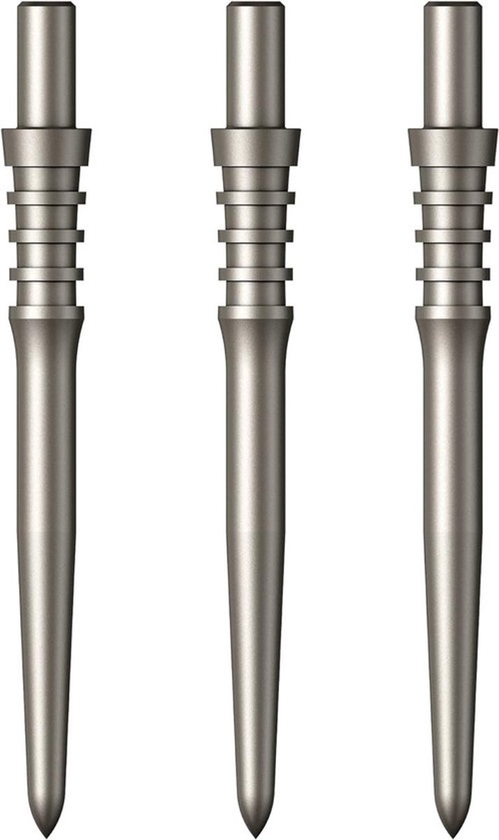 Dartpunten - Reservepunten - Darts Spelen - Titan Pro Grip - 28mm - Zilver