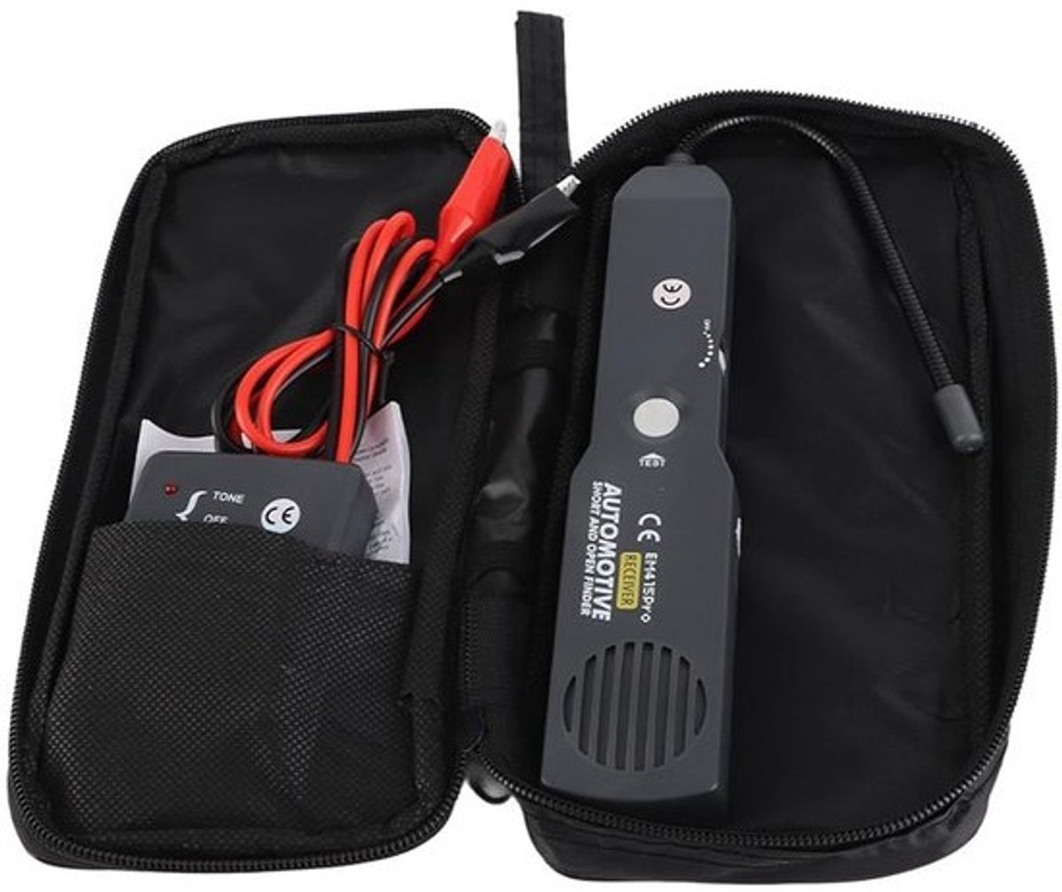 Kabelzoeker en Kortsluitdetector voor Auto (6-42V) met Flexibele Sonde en LED Indicatie