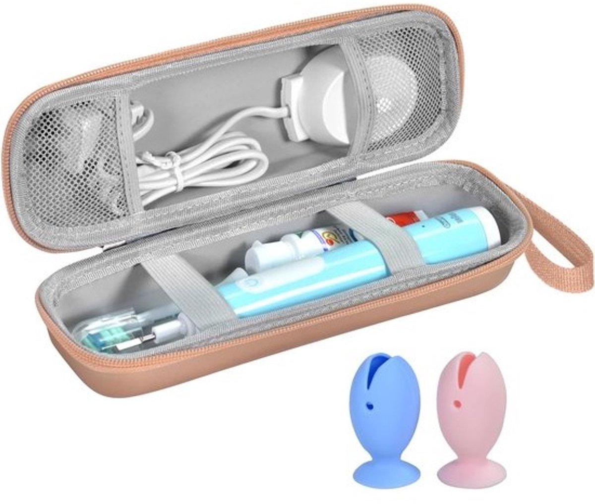 Elektrische Tandenborstel Reisetui - Draagbare Harde Opberghoes voor Opzetborstels en Accessoires