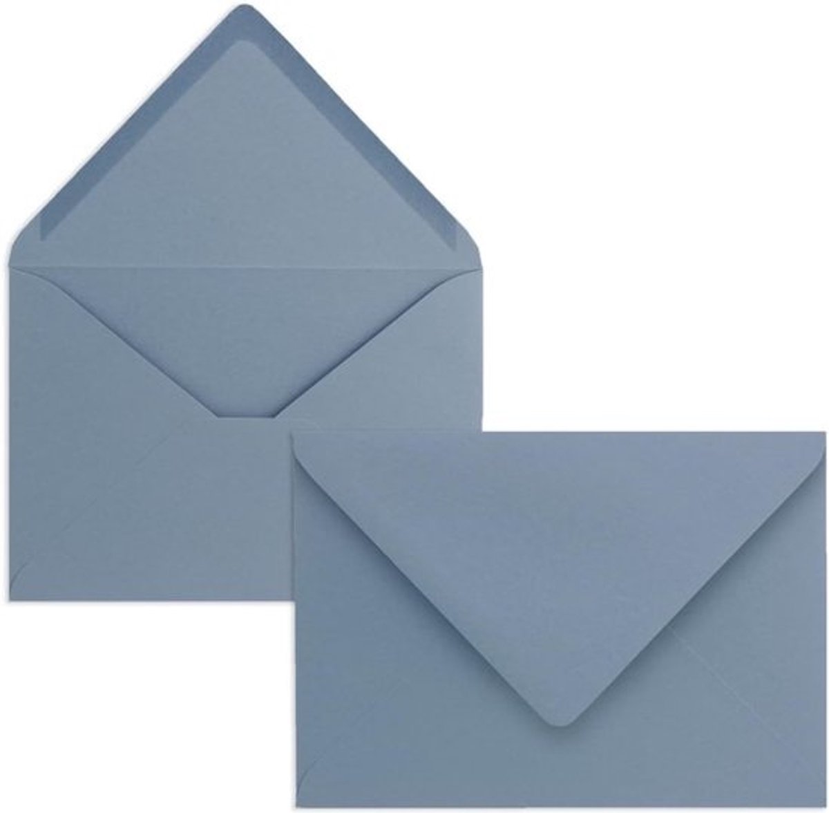 Mini Enveloppen - Kleine Postvakjes - Kaarten Versturen - Volledig Gekleurd Papier - 52 x 76 cm - Grijsblauw