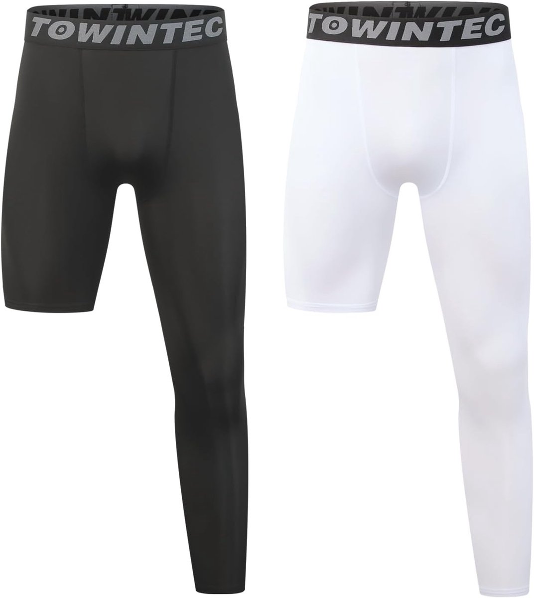 Jongens Compressie Tights voor Sport en Activiteiten - Enkele Been Leggings voor Basketbal, Hardlopen en Training, Sneldrogend en Ademend