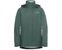 Jack Wolfskin ROTWAND 3IN1 JKT W Dames Outdoorjas - sago palm