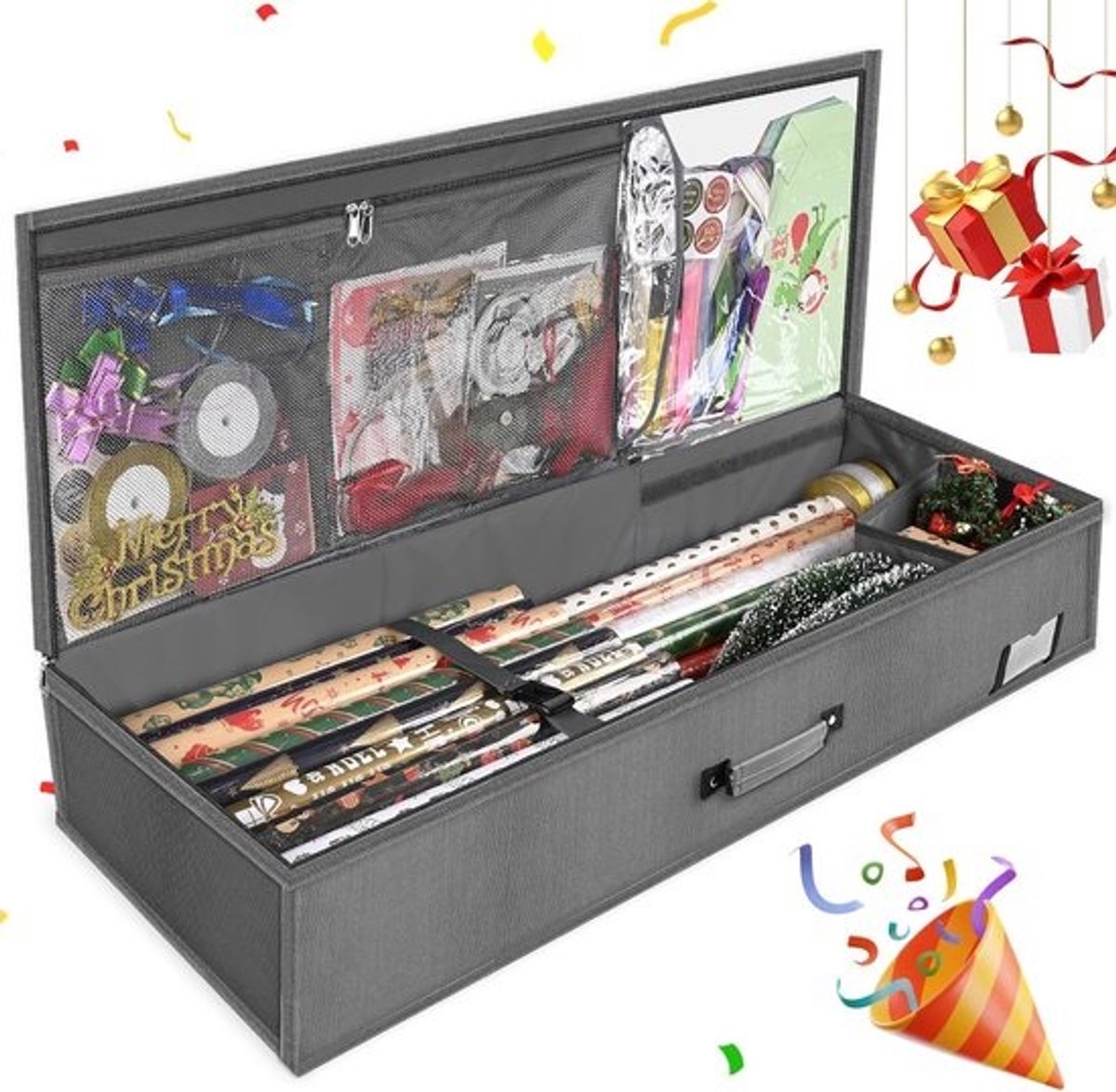 Grote Opbergdoos voor Cadeaupapier XL Zwart