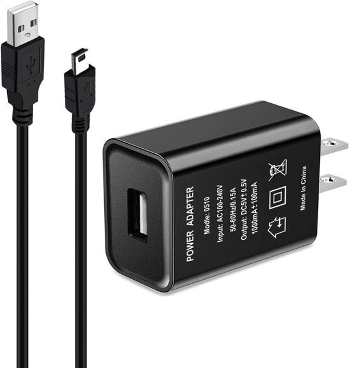 AC Adapter Oplader voor Grafische Rekenmachines - Compatibel met TI-84 Plus CE, TI-Nspire CX en Meer