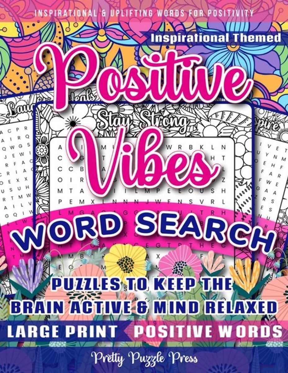 Inspirerende Woordzoeker voor Volwassenen, Tieners en Senioren - Puzzelboek met Grote Letters voor een Actieve Geest en Ontspannen Geest