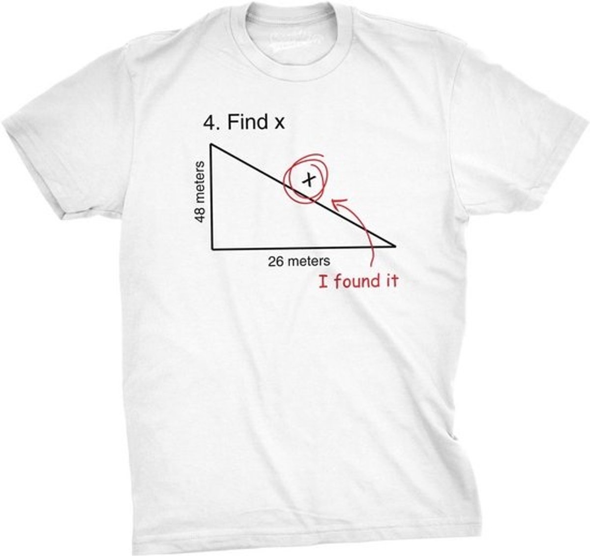 Grappig Wiskunde T-Shirt met Geometrische Formule - Leuk Cadeau voor Docenten en Studenten