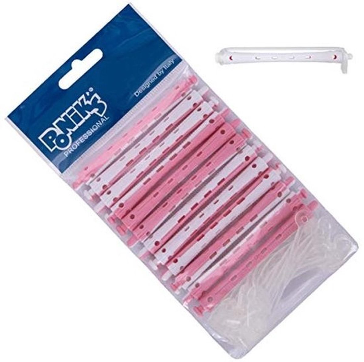 Permanente krullers voor haar, 7 mm, 12 stuks, koude krulspelden met rubberen lussen
