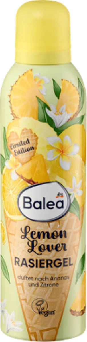 Zomer Scheergel Balea Lemon Lover | 1x 200 ml - Citroen & Ananas - Limited Edition 2026
