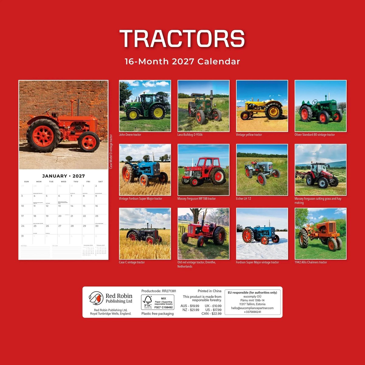 Tractors Kalender 2027