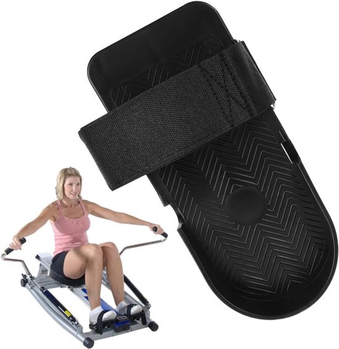 Roeitrainer Voetpedaal - Trap trainer - Fitness thuis - Universeel ontwerp - 13 x 17 x 13 cm - Afbeelding kleur