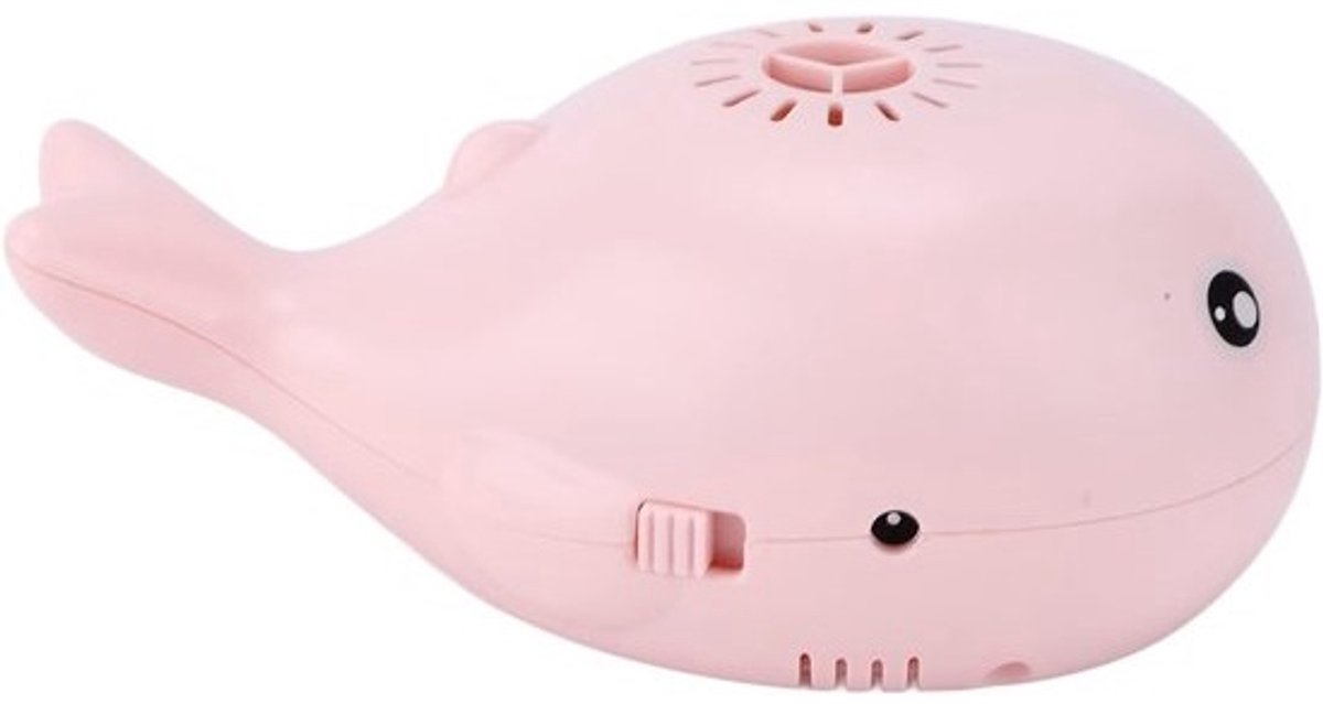 Walvis Badspeelgoed - Zwevende Bal - Baby Badplezier - Oplaadbaar Met USB - 13 x 7 x 5 cm - Roze