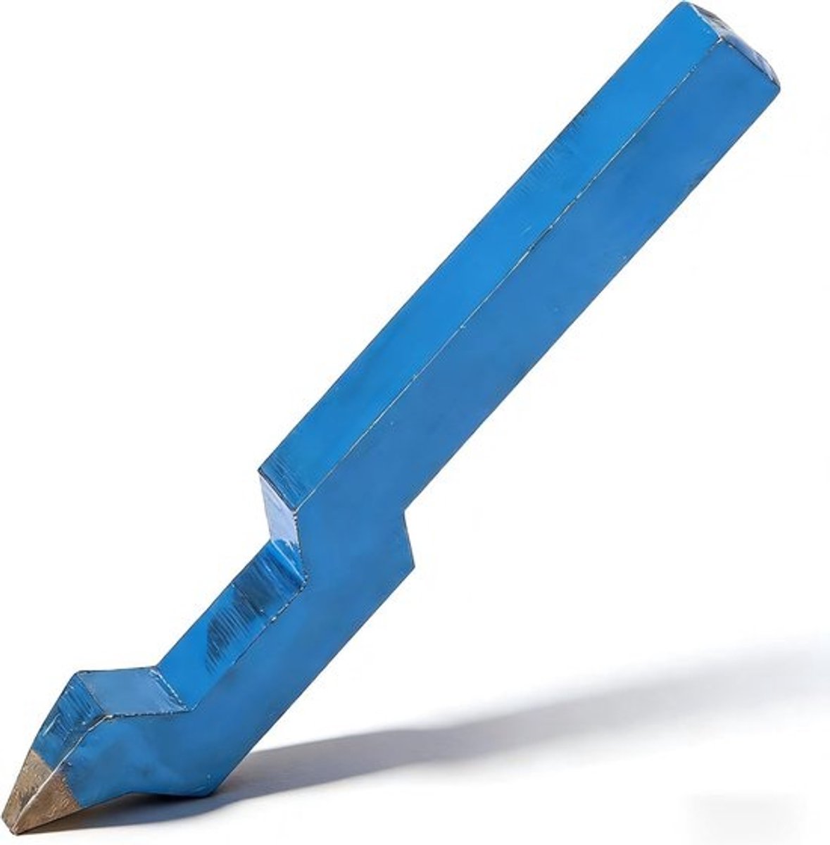 Metalen Stempel - Sieraden Markering - Juweliers Werk - Gebogen Ontwerp - 75 cm Lengte - Blauw